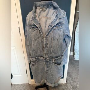 GRLFRND Light Blue Denim Jumpsuit